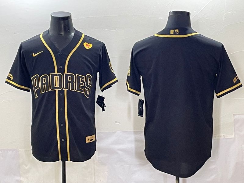 Men 2025 San Diego Padres Blank Black Throwback Nike MLB Jersey style 7158->san francisco giants->MLB Jersey